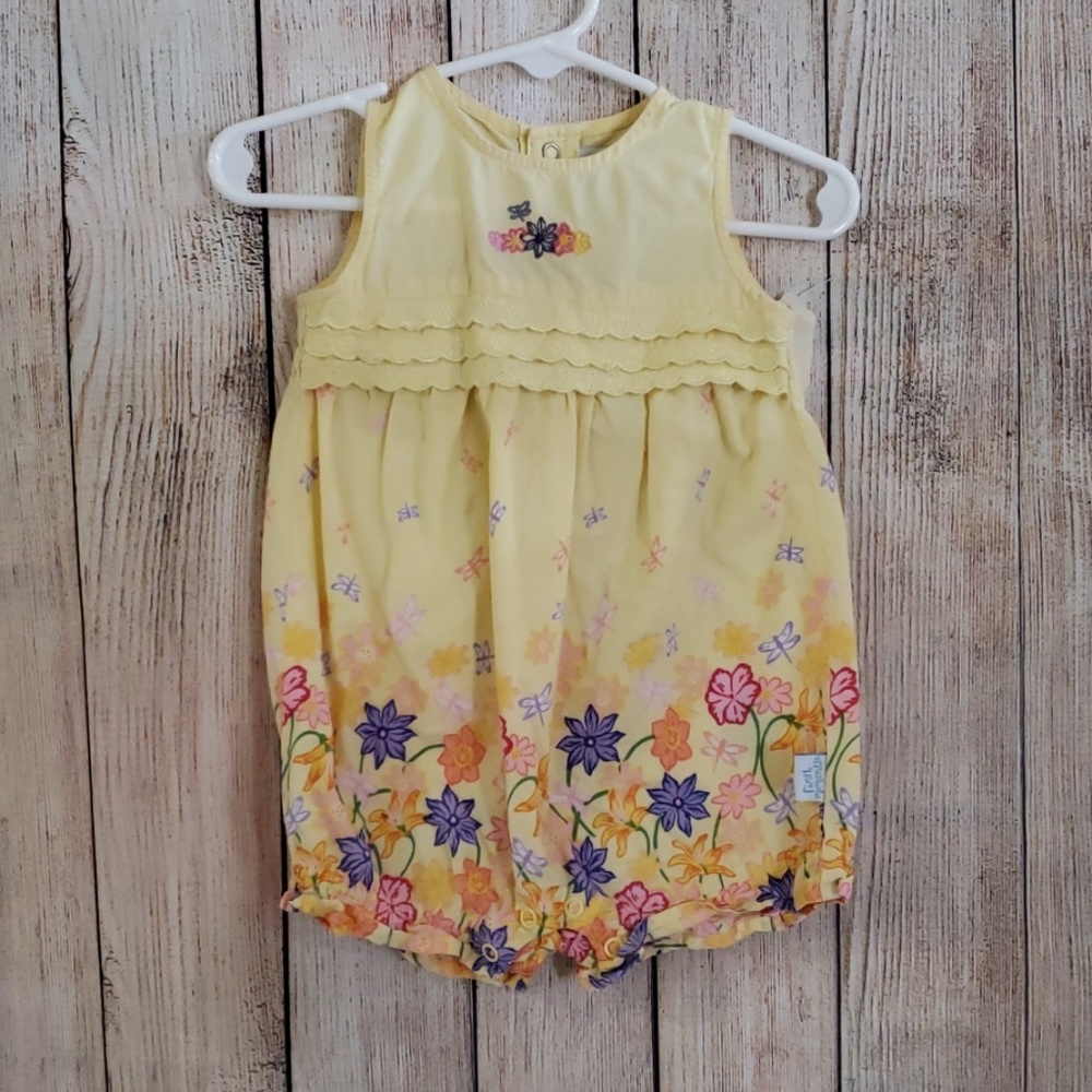 First Moments Floral Romper 3-6m